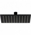 Soffione Doccia Quadrato Slim Nero Opaco 300X300 X H.2 Mm