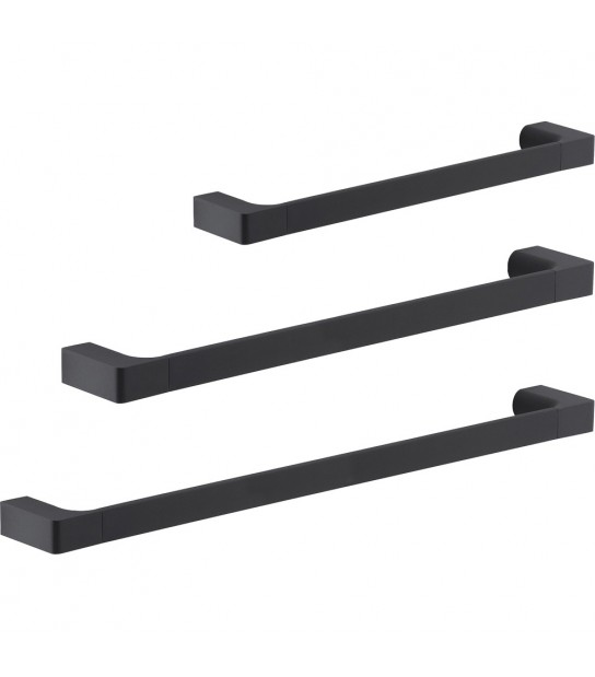 Portasalviette Pirenei Nero Opaco - 35 Cm