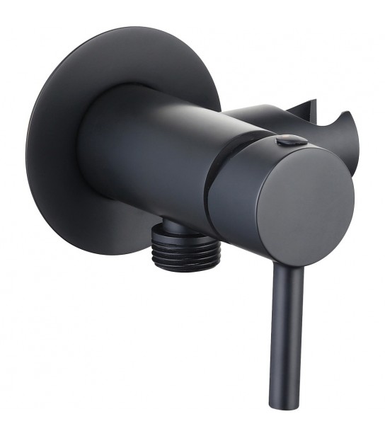 Miscelatore Incasso Tondo Con Supporto Nero Opaco 1/2 M