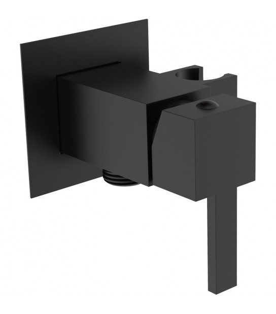 Miscelatore Incasso Quadrato Con Supporto Nero Opaco 1/2 M