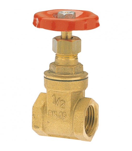 Saracinesca In Ottone Stampato A Passaggio Totale Pn20 3/4 F/F