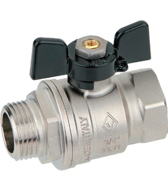 Valvola A Sfera Passaggio Totale M/F Farfalla Alluminio Bugatti 1/2 Dn15 - Pn50