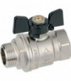 Valvola A Sfera Passaggio Totale M/F Farfalla Alluminio Bugatti 3/4 Dn20 - Pn30