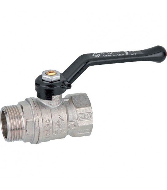 Valvola A Sfera Passaggio Standard M/F Leva Alluminio Bugatti 11/4 - Pn20