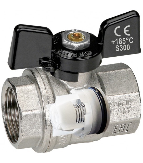 Valvola Con Ritegno Incorporato F/F Farfalla In Alluminio Bugatti 3/4 - Dn20