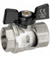 Valvola Con Ritegno Incorporato F/F Farfalla In Alluminio Bugatti 3/4 - Dn20