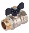 Valvola A Sfera Passaggio Standard M-F Farfalla Alluminio Tiemme 1/2 - Pn40