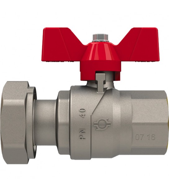 Valvola A Sfera Passaggio Totale Femmina Con Dado Girevole Fiv 3/4F X 1D - Pn40