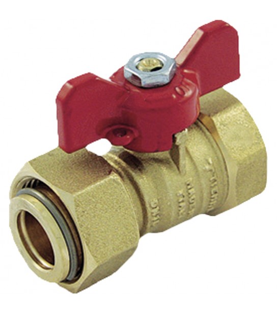 Valvola A Sfera Diritta Femmina Con Girello 1/2 X 3/4