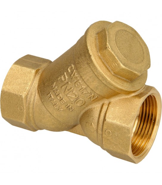 Filtro A Y Femmina/Femmina In Ottone Giallo Tiemme 11/4 Dn32 - Pn20