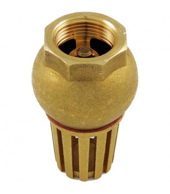 Valvola Di Fondo In Ottone Glob Femmina Con Otturatore Senza Molla 4 - Pn6