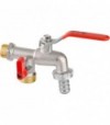Rubinetto Portagomma A Sfera Duplex Apm 1/2X3/4X3/4 - Pn16