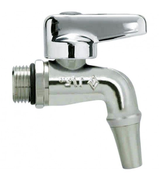 Rubinetto A Sfera Per Contenitori Acciaio Uso Alimentare Bugatti 3/8 - Dn10