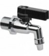 Rubinetto A Sfera Enologico In Ottone Cromato Apm 3/8 - Pn16