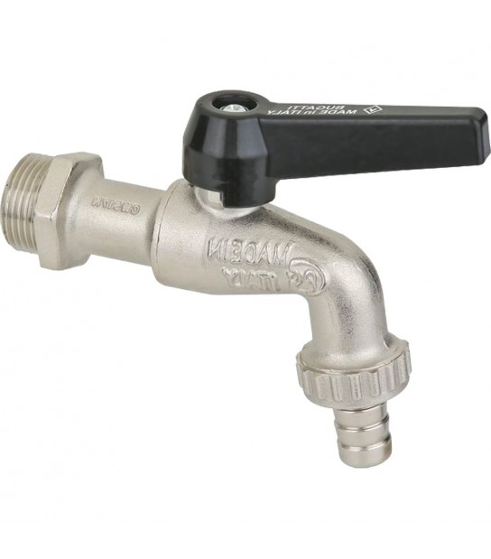 Rubinetto Portagomma A Sfera Con Leva In Alluminio Bugatti 1/2 - Dn10