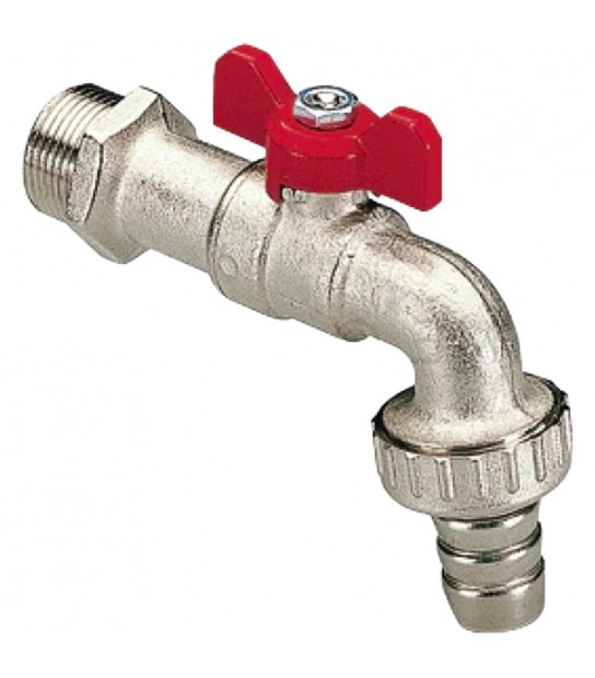 Rubinetto Portagomma Eolo Leva A Farfalla Tiemme 1/2 - Pn16