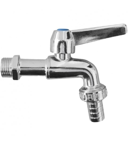 Rubinetto Portagomma A Sfera Ekolux Cromato Lucido 1/2