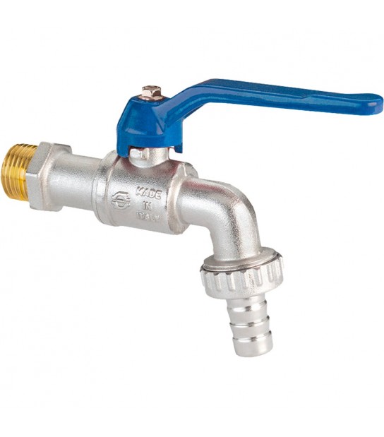 Rubinetto Portagomma A Sfera Garden Export Con Leva Il Alluminio Fiv 1/2X3/4 - Pn15