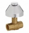 Valvola A Sfera Da Incasso F-F Con Cappuccio E Campana Fiv 1/2 - Cromata