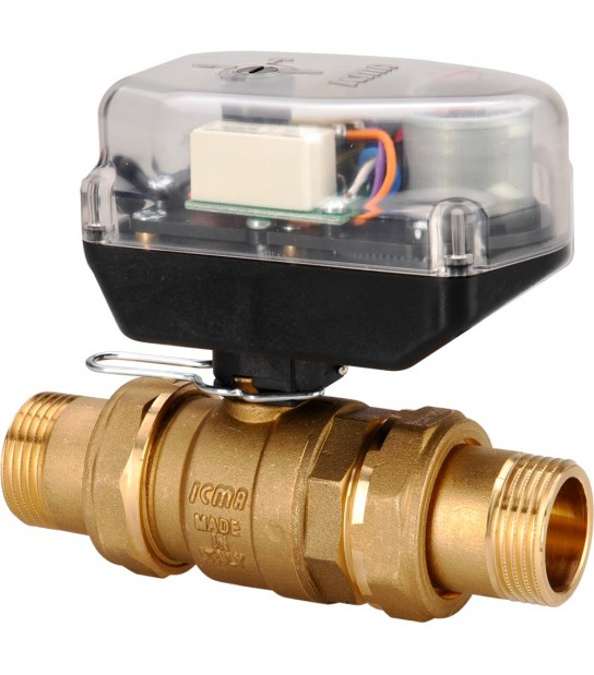 Valvola Di Zona A Sfera Motorizzata 2 Vie Con Servocomando E Rele Icma 11/4 M/M - 230V