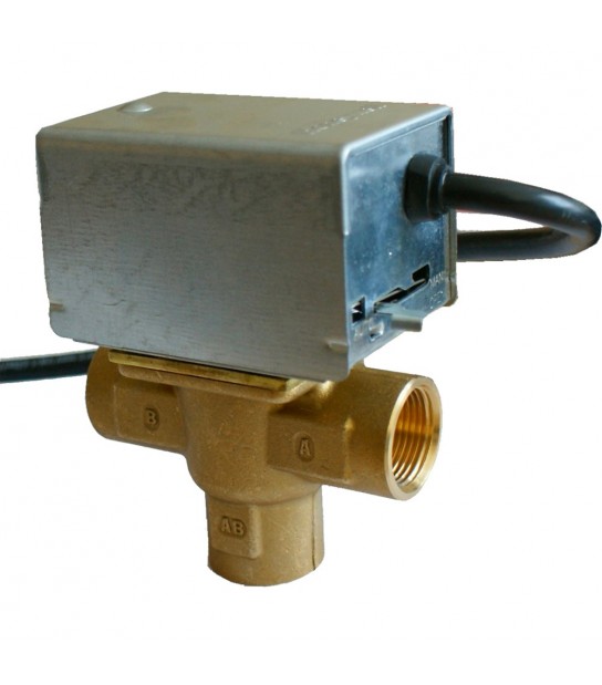 Valvola Di Zona 3 Vie Con Microinterruttore Ausiliario 3/4 F/F/F