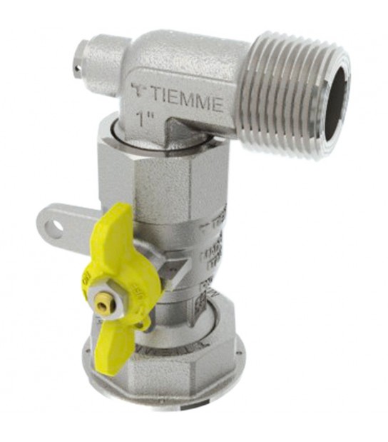 Valvola A Sfera Gas Post-Contatore Ad Angolo Collegamento Diretto Al Contatore Tm 1 M X 11/4 F