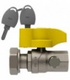 Valvola A Sfera Gas Diritta Post-Contatore F/F Con Dado Gir. E Sicurezza Fiv 1Fx11/4G - Dn25