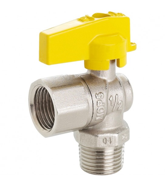 Rubinetto Gas A Sfera M/F A Squadro Con Leva In Alluminio Fiv 1/2 X 1/2