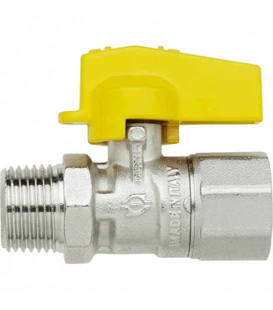 Rubinetto Gas A Sfera Diritto M/F Con Leva In Alluminio Fiv 1/2 X 1/2