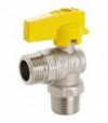 Rubinetto Gas A Sfera M/M A Squadro Con Leva In Alluminio Fiv 1/2 X 1/2