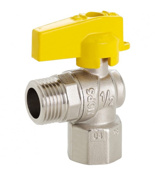 Rubinetto Gas A Sfera F/M A Squadro Con Leva In Alluminio Fiv 1/2 X 1/2