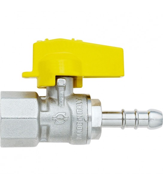 Rubinetto Gas A Sfera Femmina Diritto Con Portagomma Fiv 1/2 X D.9Mm - Gpl
