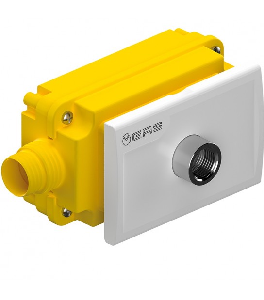 Scatola Gas Da Incasso Rk Con Raccordo In Uscita Firebag Teco Dn15