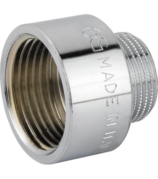 Prolunga Ridotta Maschio/Femmina In Ottone Cromato 1/2 X 3/4