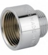 Prolunga Ridotta Maschio/Femmina In Ottone Cromato 1/2 X 3/4
