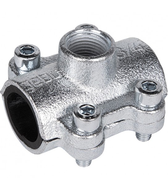 Staffa Di Derivazione In Ghisa Per Tubi In Acciaio D.88,9 Mm (3) X 2