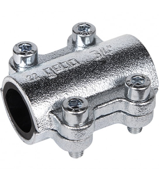 Morsetto Di Riparazione In Ghisa Per Tubi In Acciaio D.33,7 Mm (1)