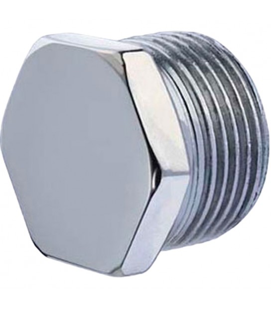 Tappo Maschio Esagonale In Acciaio Zincato Oter 1/4