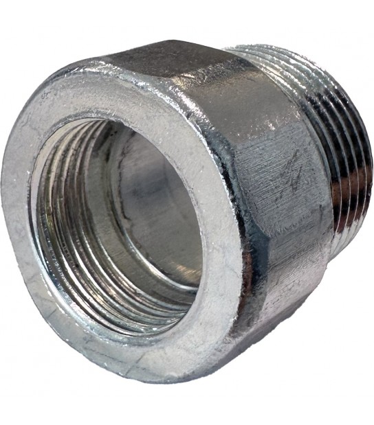 Riduzione Inversa Femmina/Maschio In Acciaio Zincato Oter 3/8F X 1/2M - 15 Mm