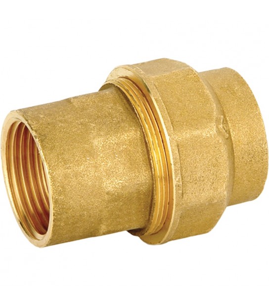Raccordo Diritto Femmina In Ottone A Compressione Per Tubo Pe/Pehd/Pex Valvofit D.40 X 11/4 F