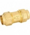 Raccordo Diritto Doppio In Ottone A Compressione Per Tubo Pe/Pehd/Pex Valvofit D.25 X D.25 Mm