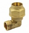 Gomito Maschio In Ottone A Compressione Per Tubo Pe/Pehd/Pex Valvolfit D.20 X 1/2 M