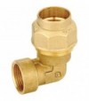 Gomito Femmina In Ottone A Compressione Per Tubo Pe/Pehd/Pex Valvofit D.40 X 11/4 F