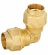 Gomito Doppio In Ottone A Compressione Per Tubo Pe/Pehd/Pex Valvofit D.40 X 40 Mm
