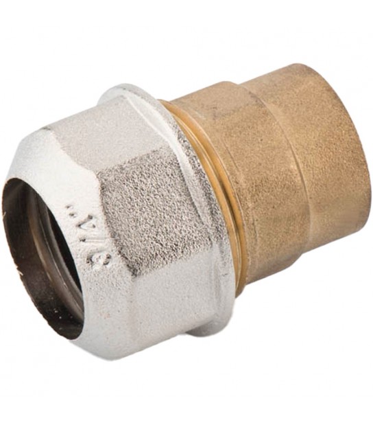 Raccordo Diritto Femmina Di Giunzione Tubo Polietilene-Ferro 3/4 X D.25 Mm