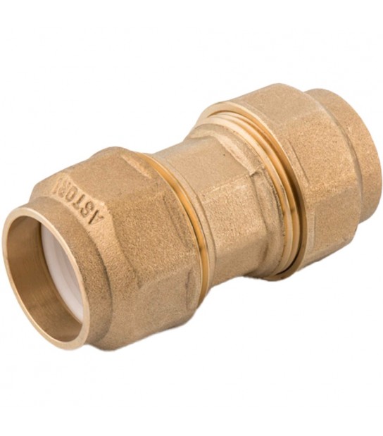 Manicotto Doppio Di Accoppiamento Per Tubo Polietilene Con Anello In Resina D.20X20 Mm