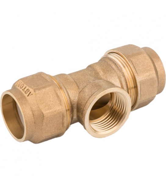 Tee Femmina Per Polietilene Con Anello In Resina D.20 X 1/2 X D.20 Mm