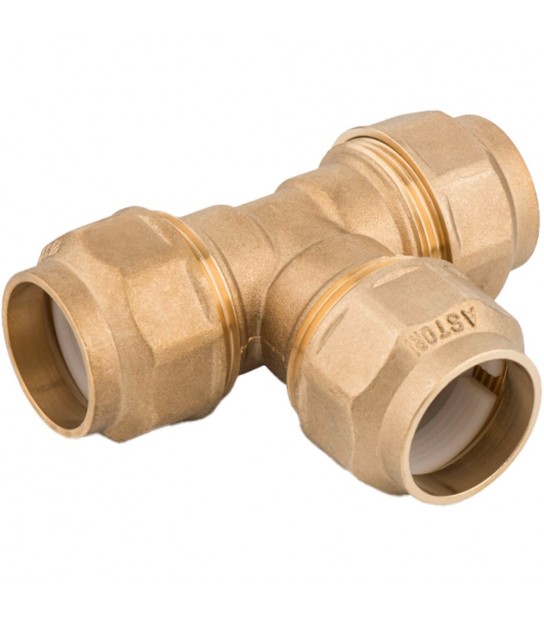 Tee Triplo Per Polietilene Con Anello In Resina D.40X40X40 Mm