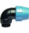 Gomito Maschio A Compressione Per Tubo Polietilene Unidelta D.50 X 2M - Pn16