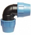Gomito Doppio A Compressione Per Tuo Polietilene Unidelta D.75X75 - Pn16